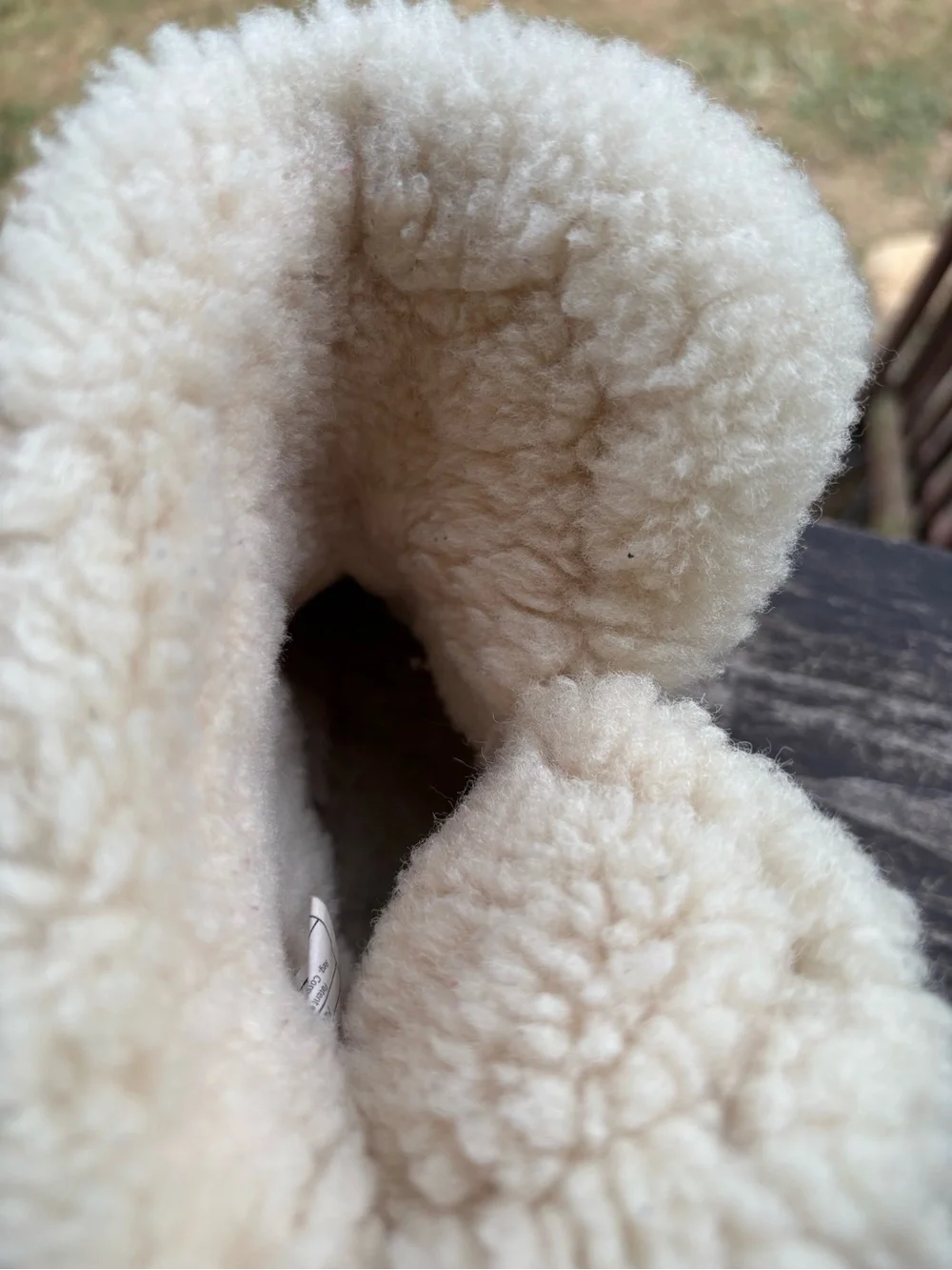 UGG Australia Brown Suede Shearling Boots Kids Size 3 EU 33 Fold Over Cuff